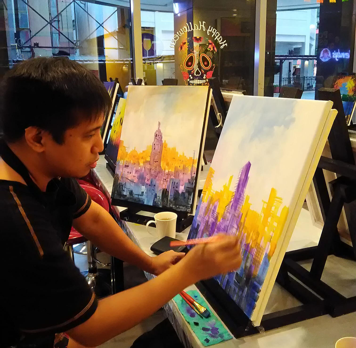 Dex, the painter, circa 2018.